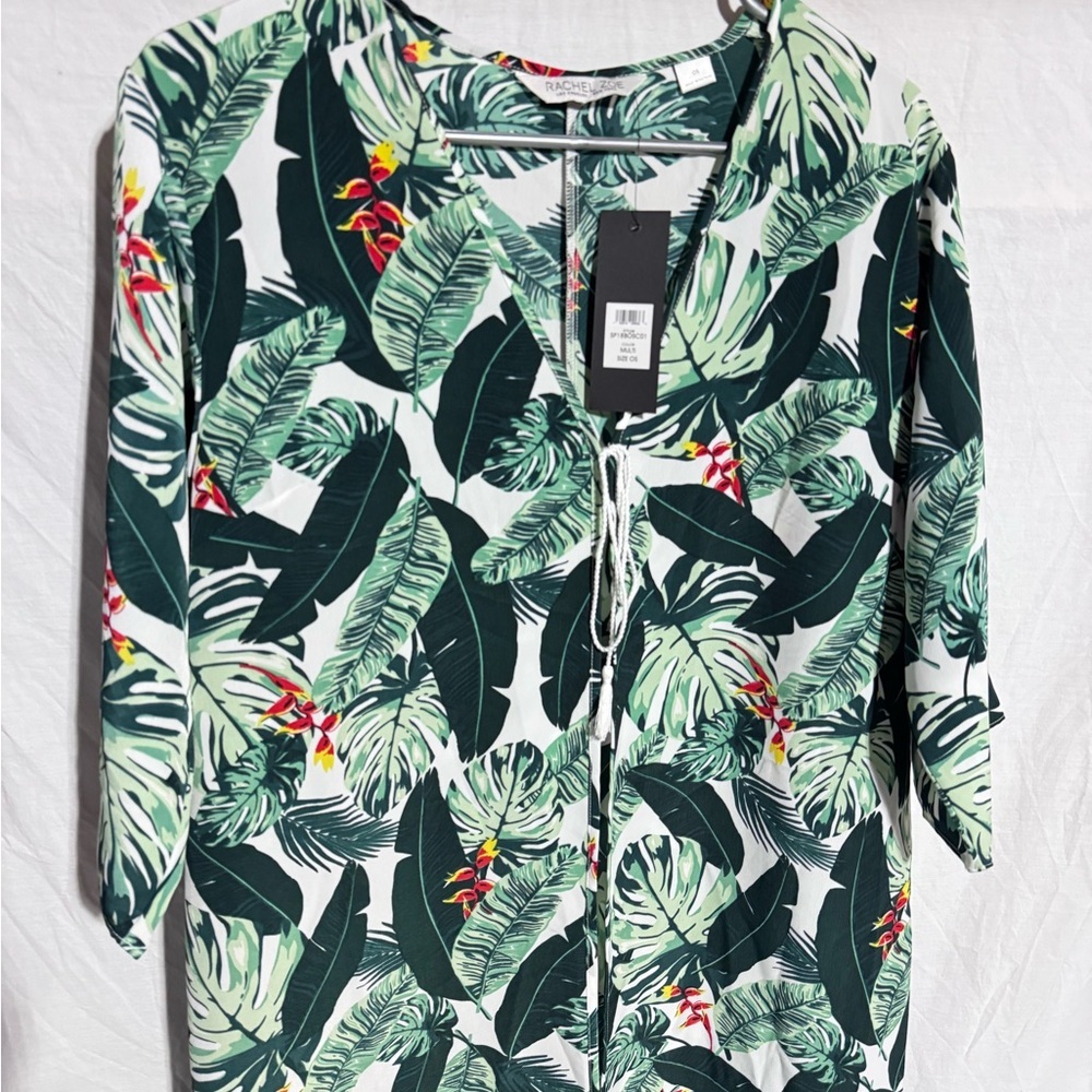 NWT Rachel Zoe tropical print long swim cover Size OS One Size - Picture 2 of 6